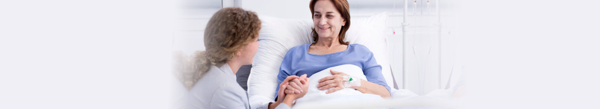 Smiling Elderly Woman Caring Caregiver