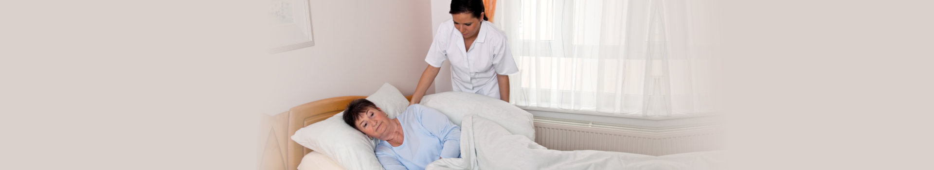 nurse in aged care for the elderly in nursing homes